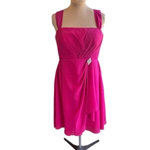 Elegant Pink Sleeveless Dress with sheer jacket. sx 16